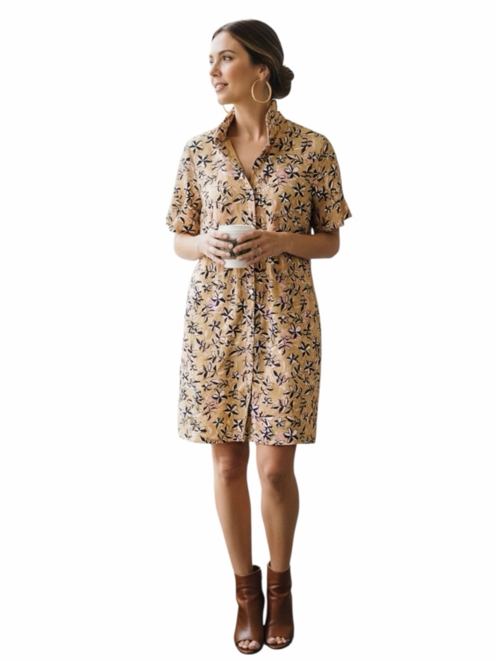 Banana‎ Republic Floral  Shirt Dress